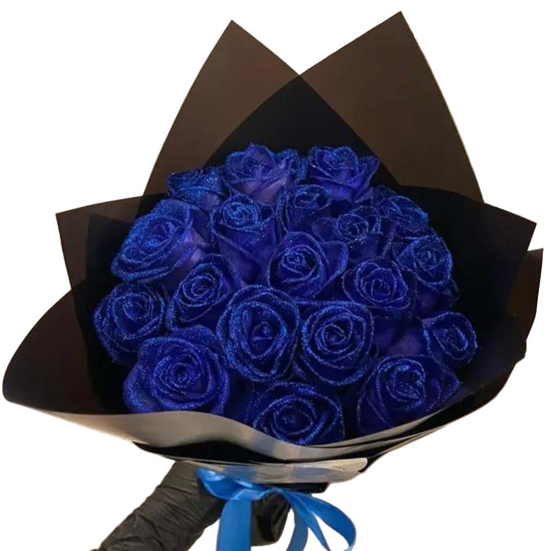 Roses Éternelles Scintillantes en Dôme 0