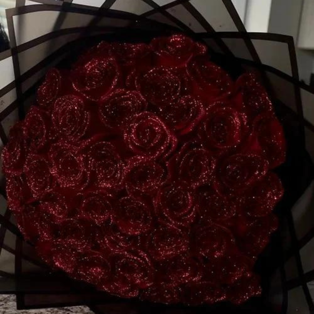 Roses Éternelles Scintillantes en Dôme 3