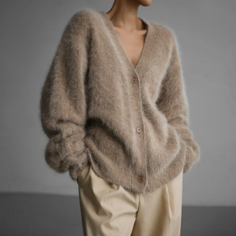 Gilet Femme Chic en Tricot Doux 100% Acrylique 1