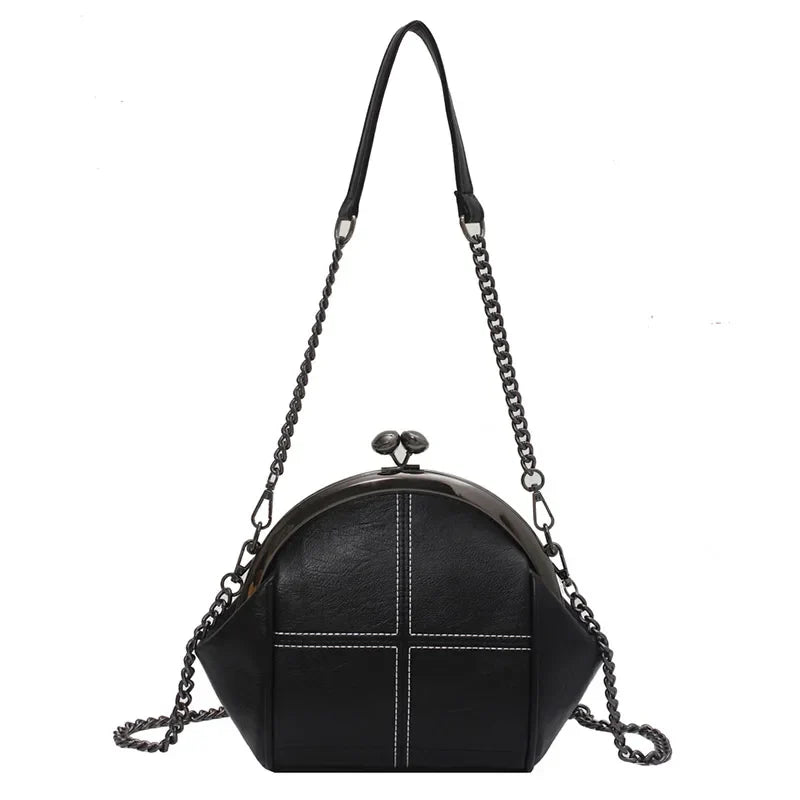 Sac Bandoulière Femme Élégant Détail de Chaîne PU 3