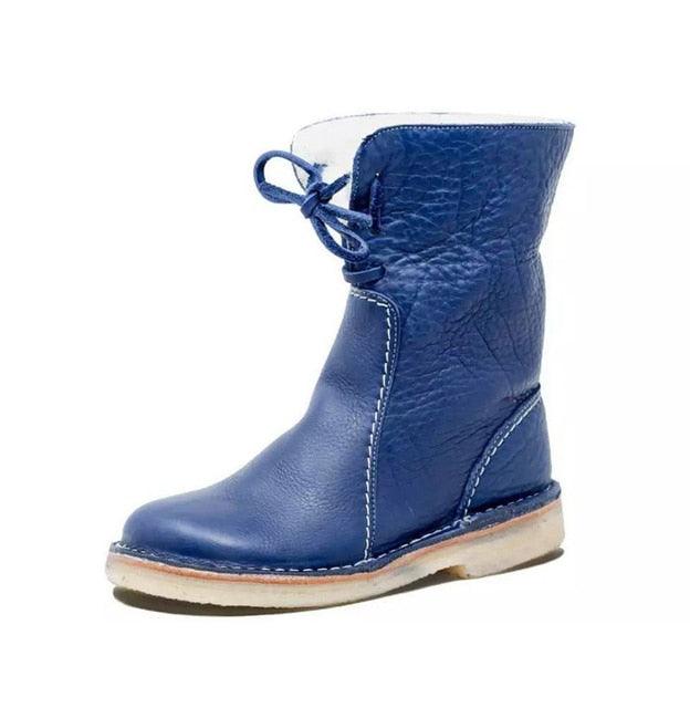 Bottes Femme Imperméables en Molleton avec Doublure en Laine Douce 2