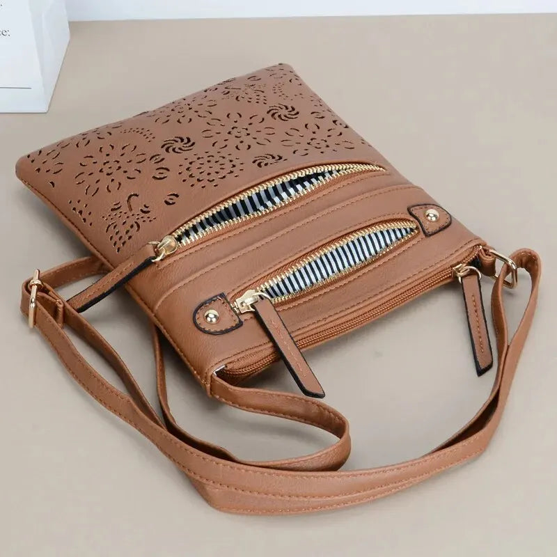 Sac Bandoulière Femme Rétro-Chic en Cuir Artificiel 4