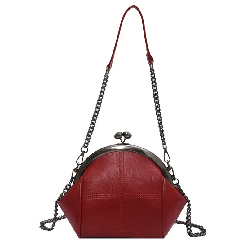 Sac Bandoulière Femme Élégant Détail de Chaîne PU 6