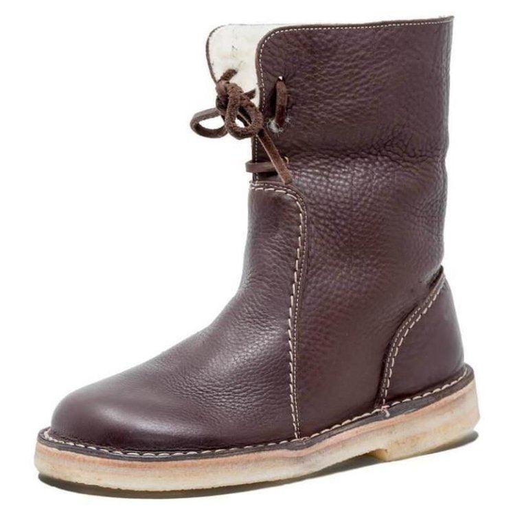 Bottes Femme Imperméables en Molleton avec Doublure en Laine Douce 5