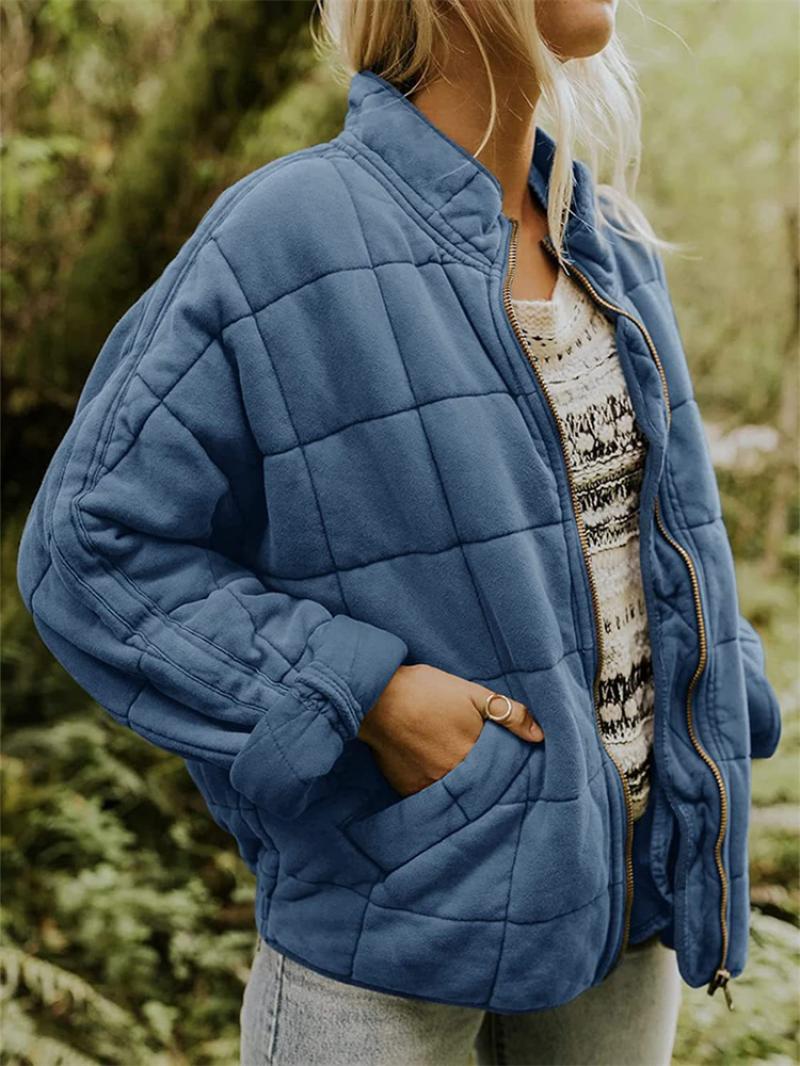 Variant image for Veste Hiver Femme Élégante Chic en Tissu Résistant à l'Eau-13