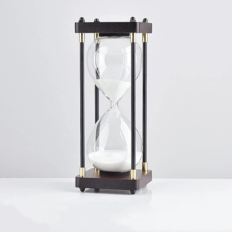 Sablier en Bois avec Accents Dorés 4