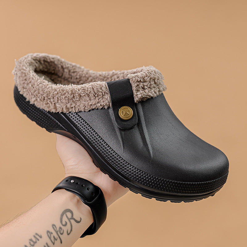 Sabots d'hiver imperméables pour hommes, fourrés 0