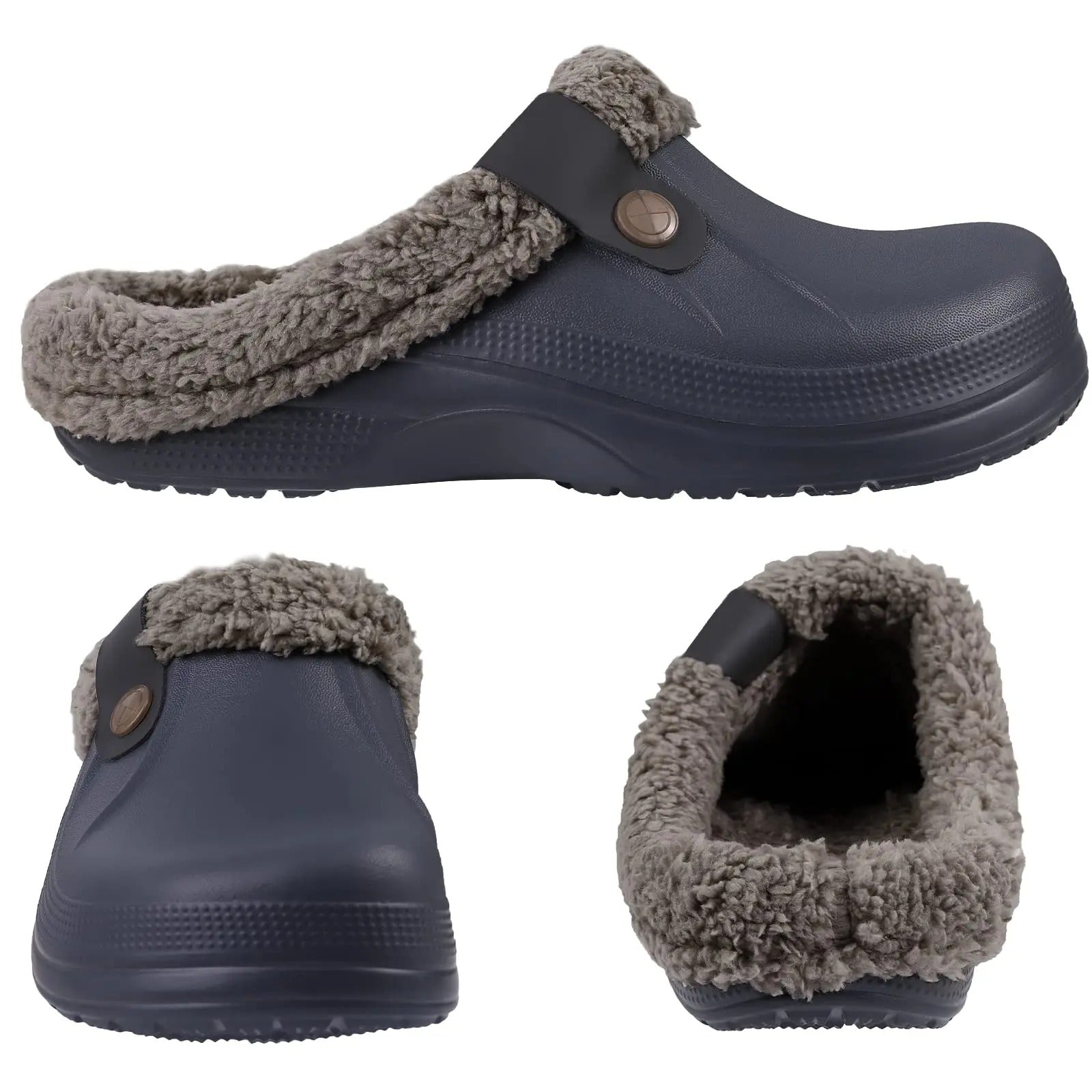 Sabots d'hiver imperméables pour hommes, fourrés 3