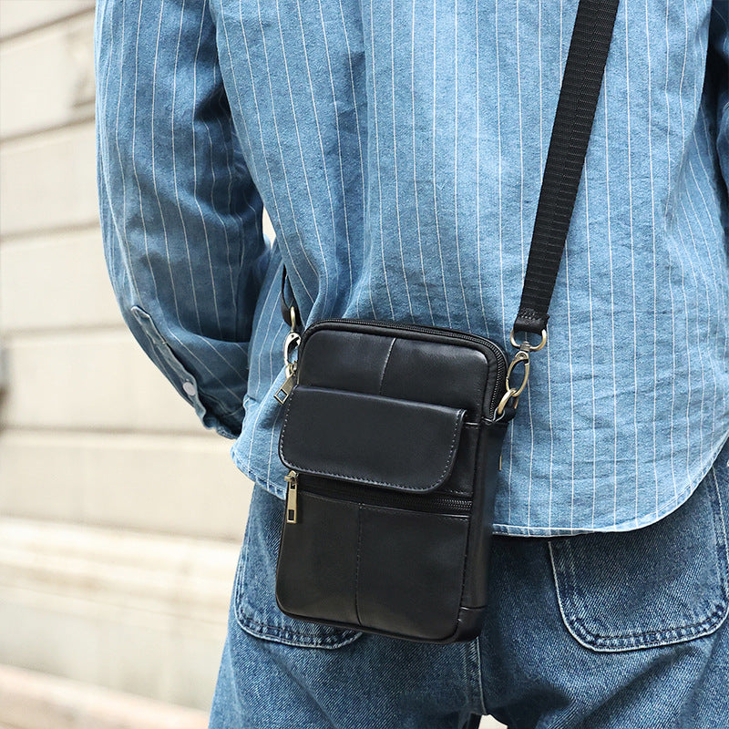 Sac Bandoulière Homme Compact Pratique avec Compartiments Multiples 9