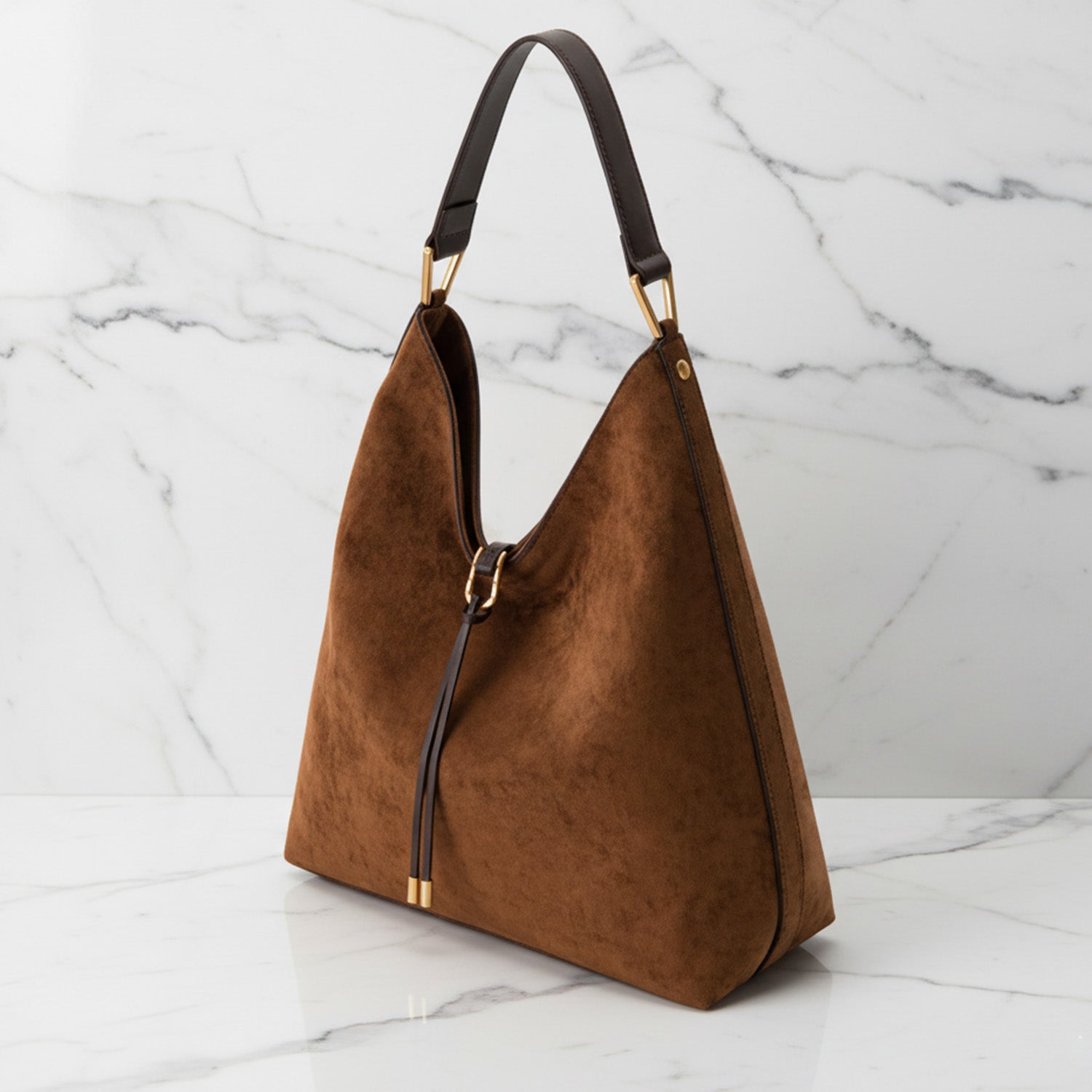 Sac Hobo Femme Chic avec Détails Dorés et Silhouette Ample 1