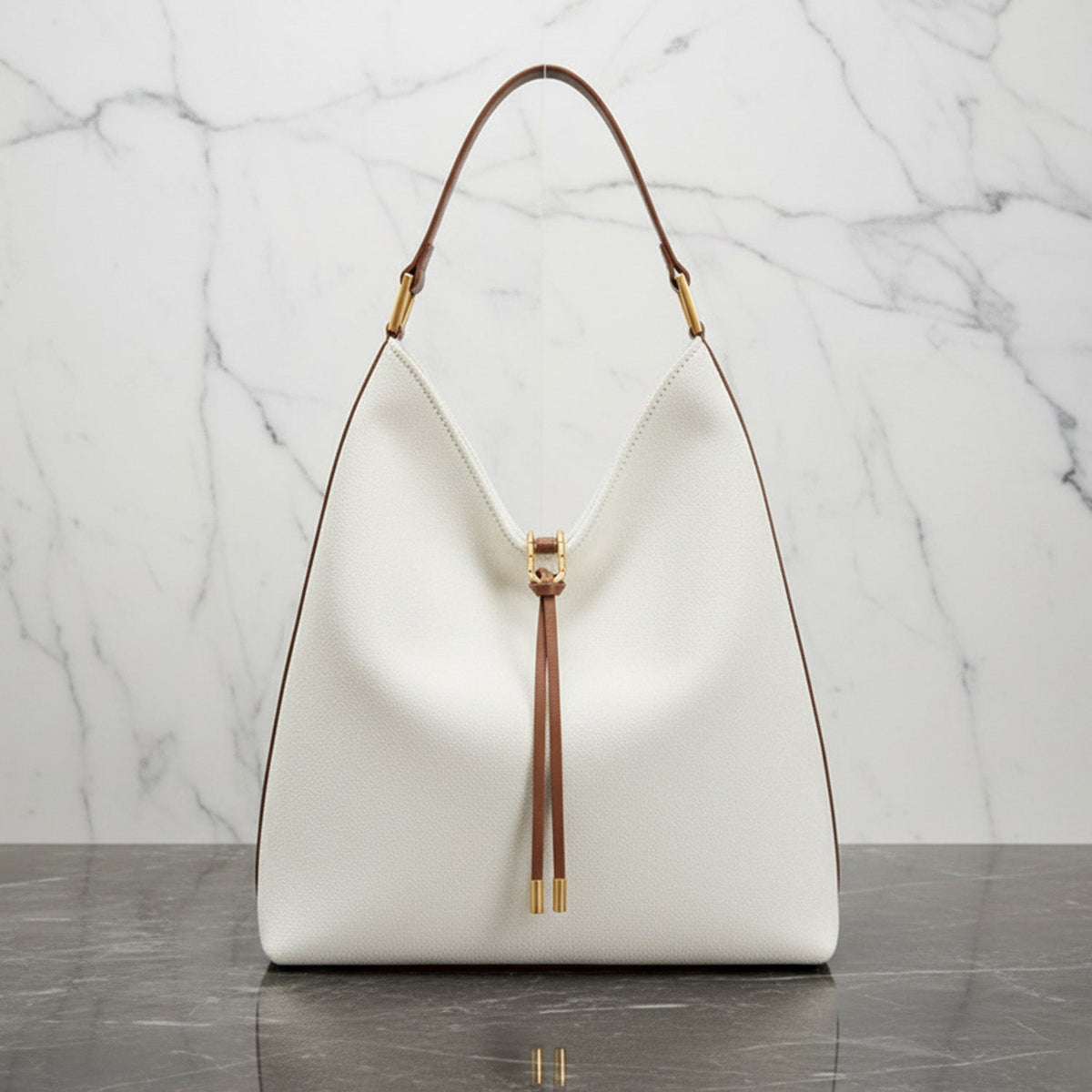 Sac Hobo Femme Chic avec Détails Dorés et Silhouette Ample 5