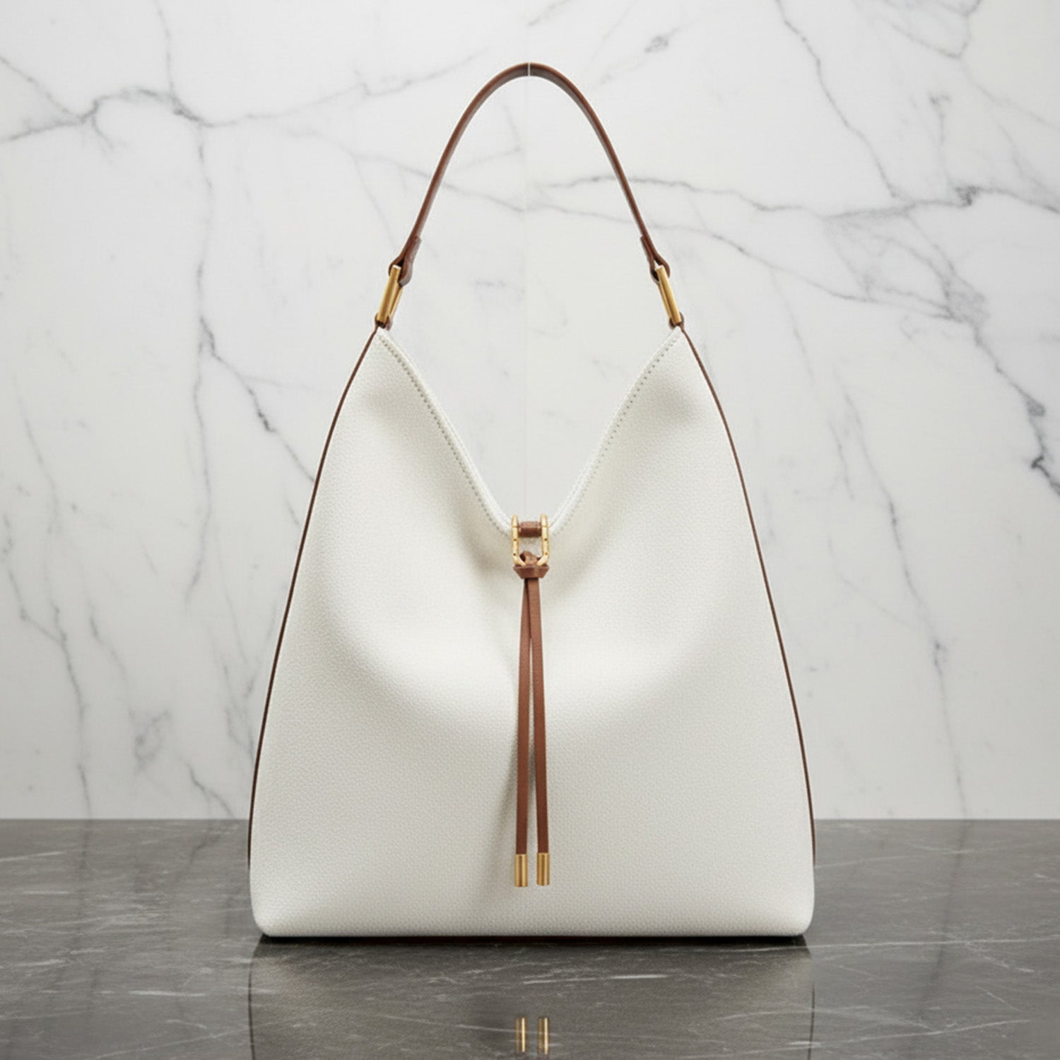 Sac Hobo Femme Chic avec Détails Dorés et Silhouette Ample 5