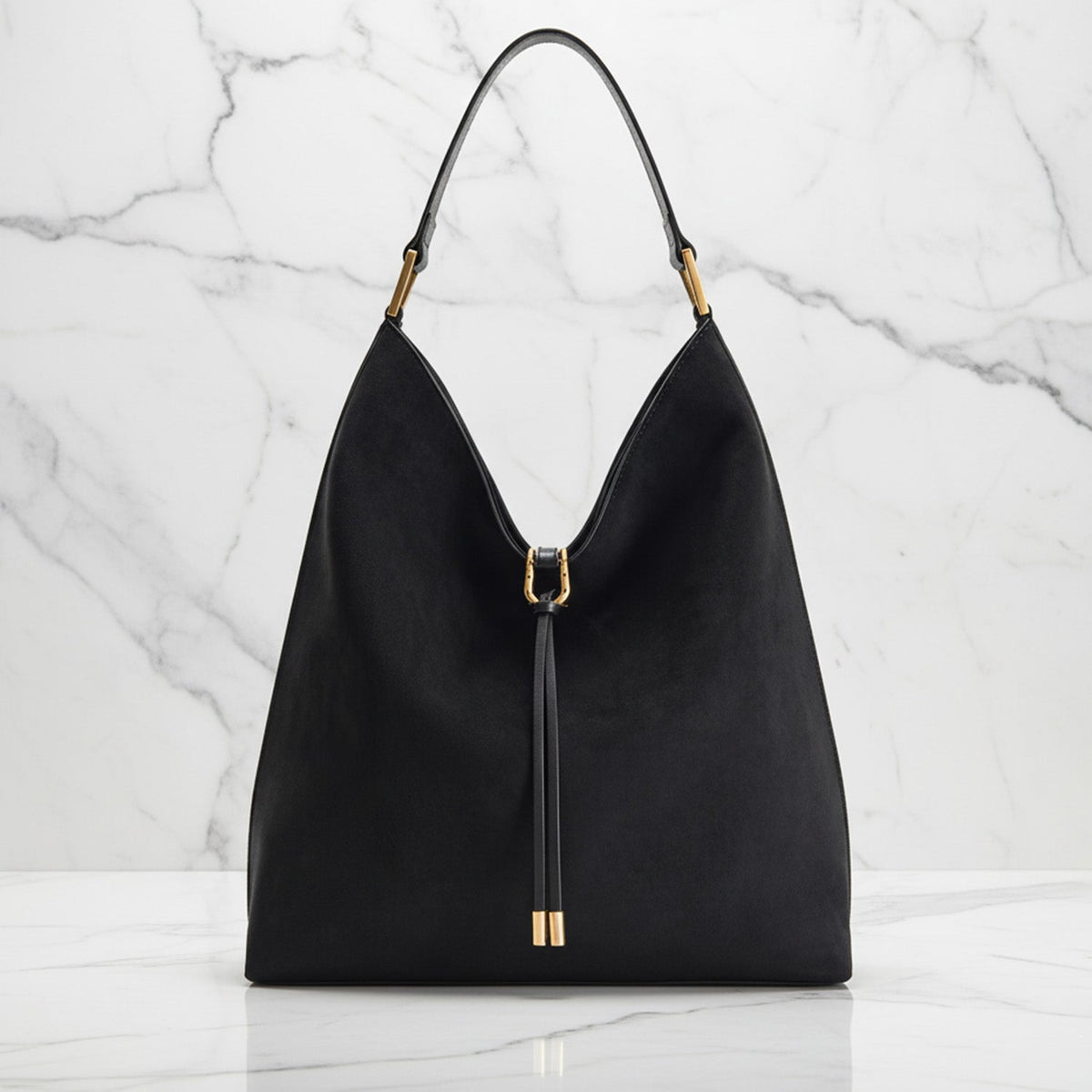 Sac Hobo Femme Chic avec Détails Dorés et Silhouette Ample 6
