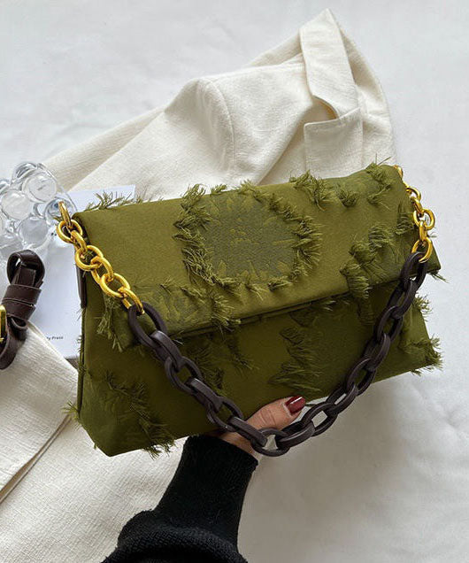 Sac Messager Chic avec Chaîne et Pompon 2