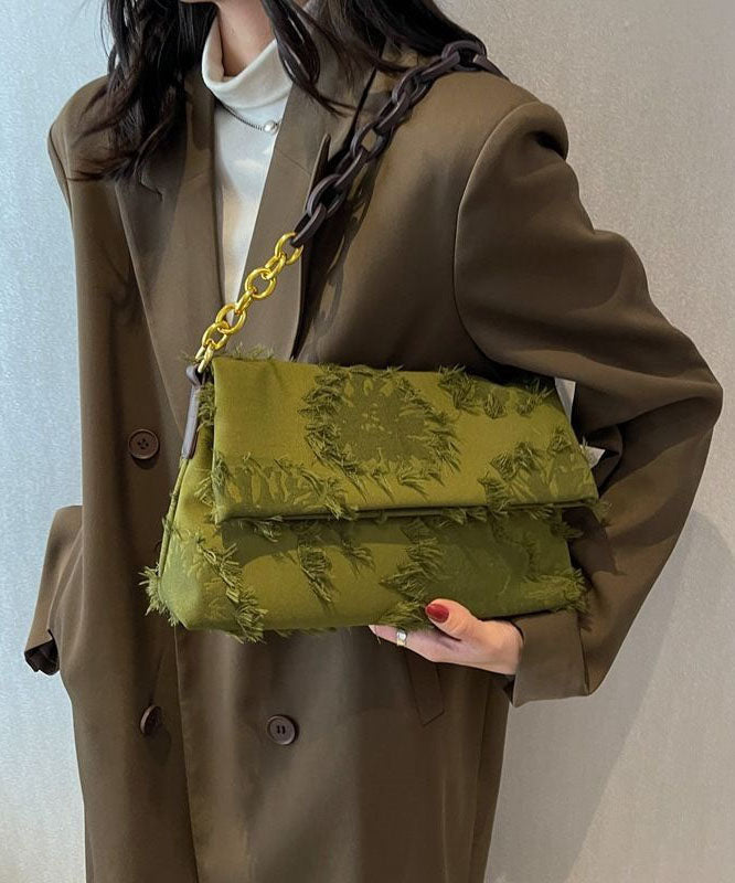 Sac Messager Chic avec Chaîne et Pompon 3