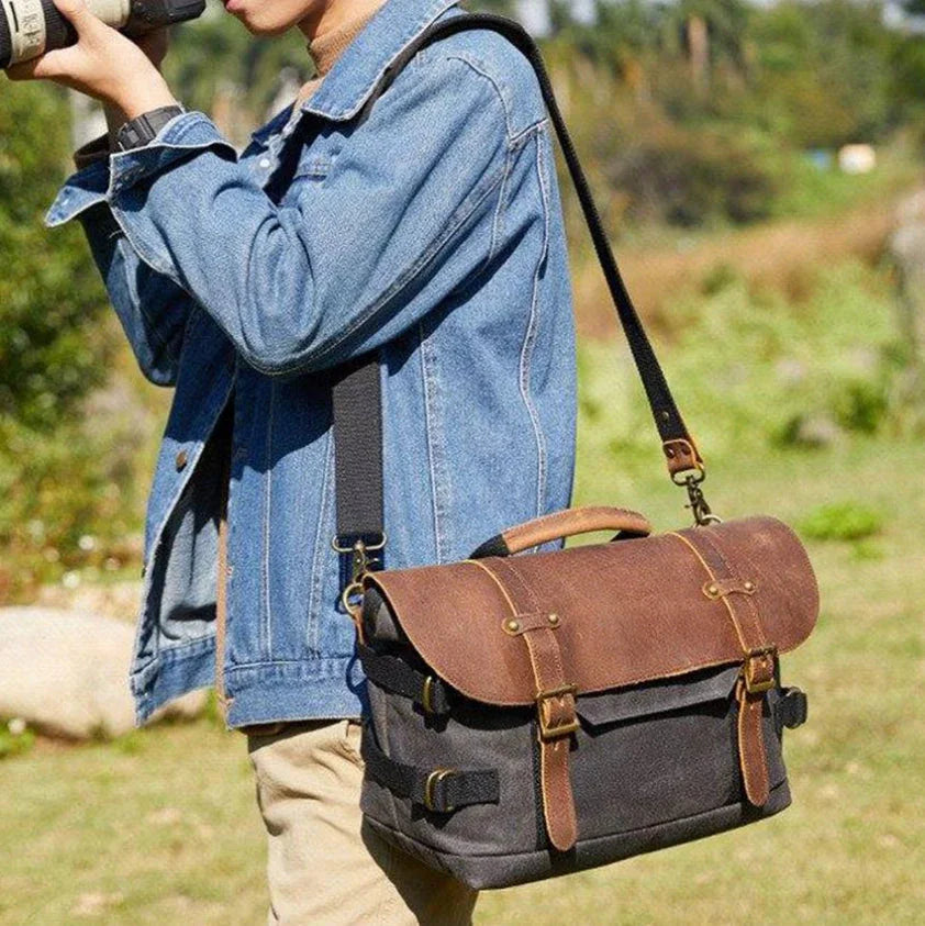 Sac Photo Femme Bandoulière Pratique avec Compartiments Multiples 3