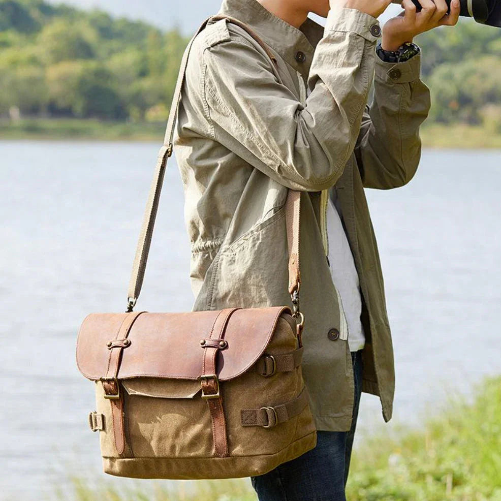 Sac Photo Femme Bandoulière Pratique avec Compartiments Multiples 4