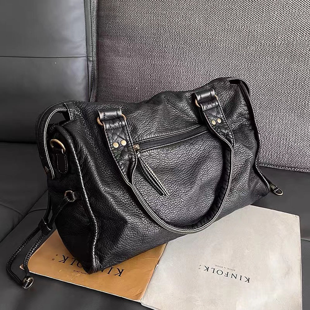 Sac à Main Noir Vintage pour Femmes 4