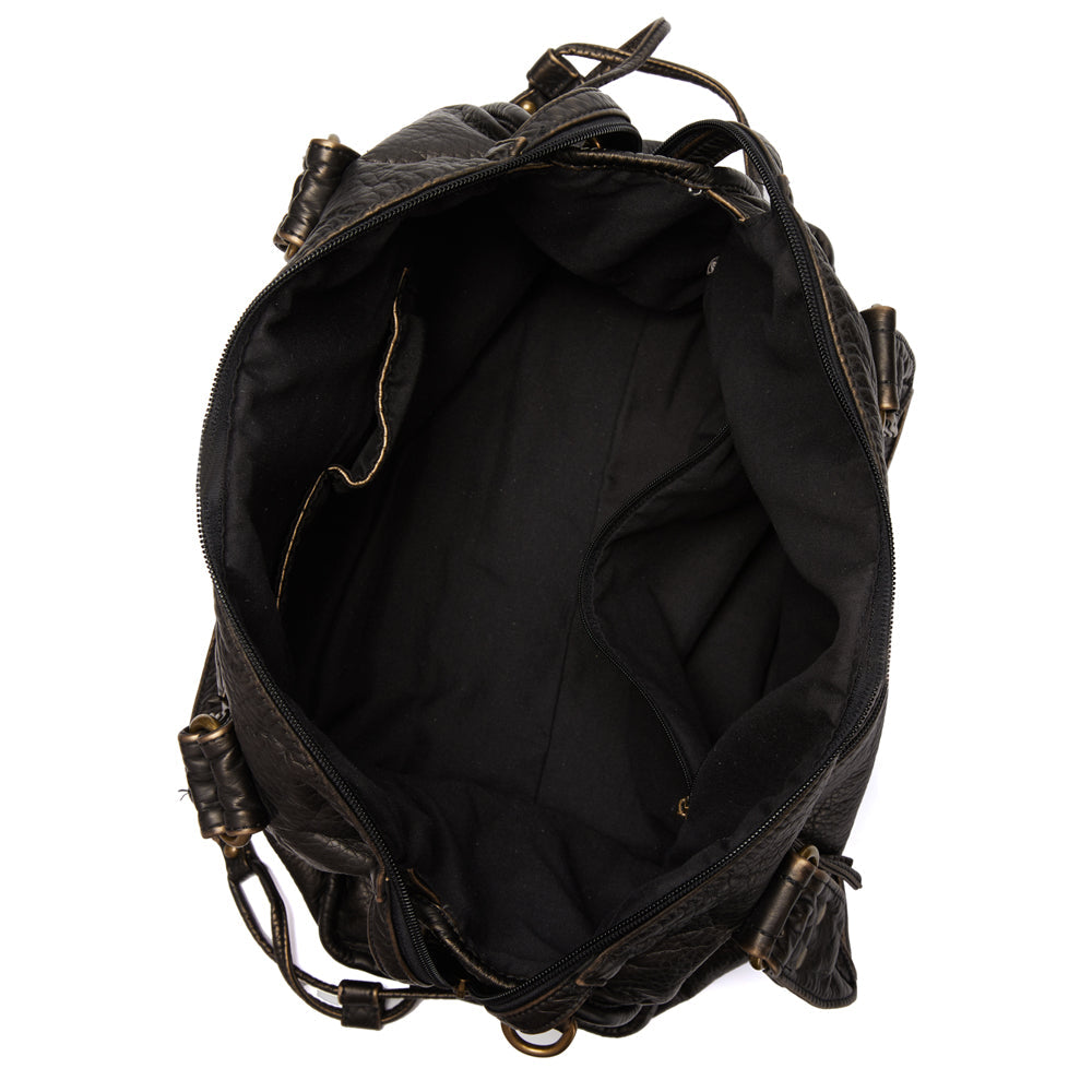 Sac à Main Noir pour Femmes au Style Vintage 3