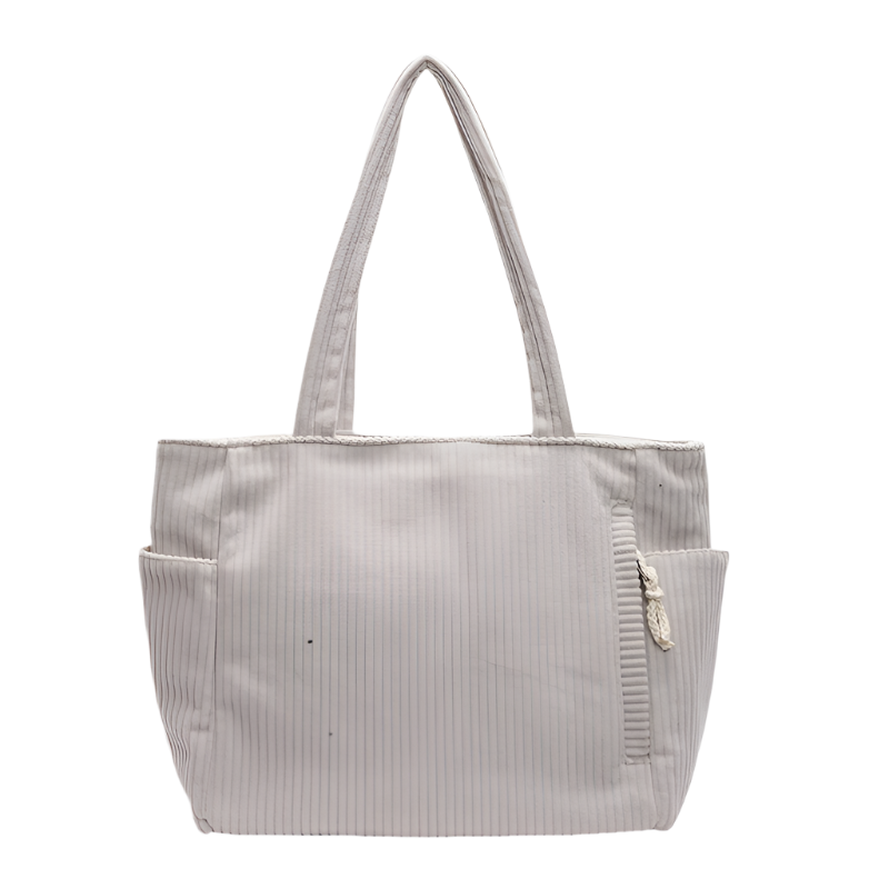 Sac à bandoulière en velours côtelé pour femme 0