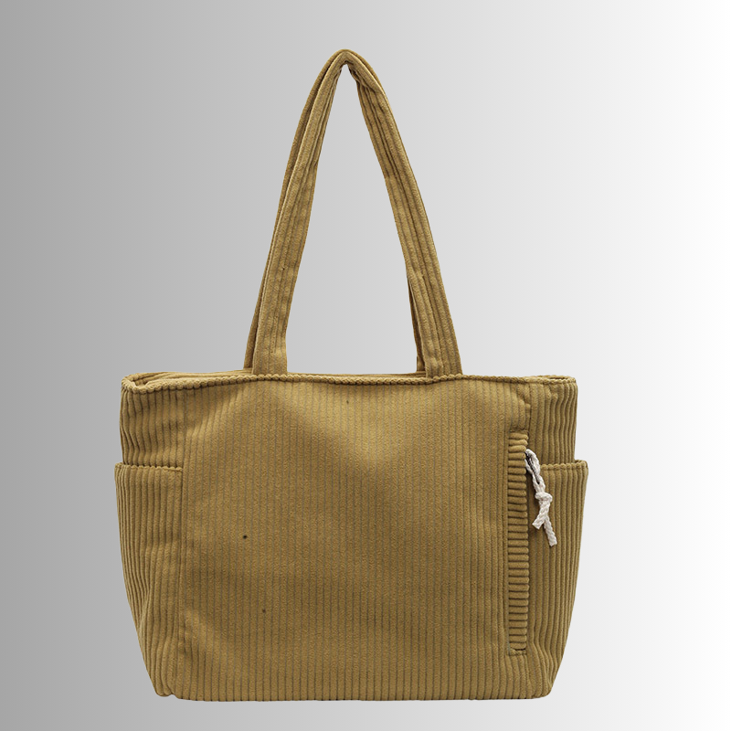 Sac à bandoulière en velours côtelé pour femme 2