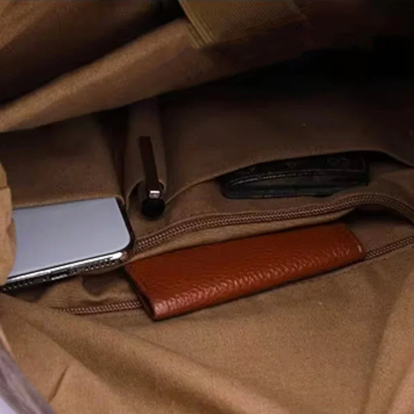 Sac à dos de camping pour hommes au style vintage 8