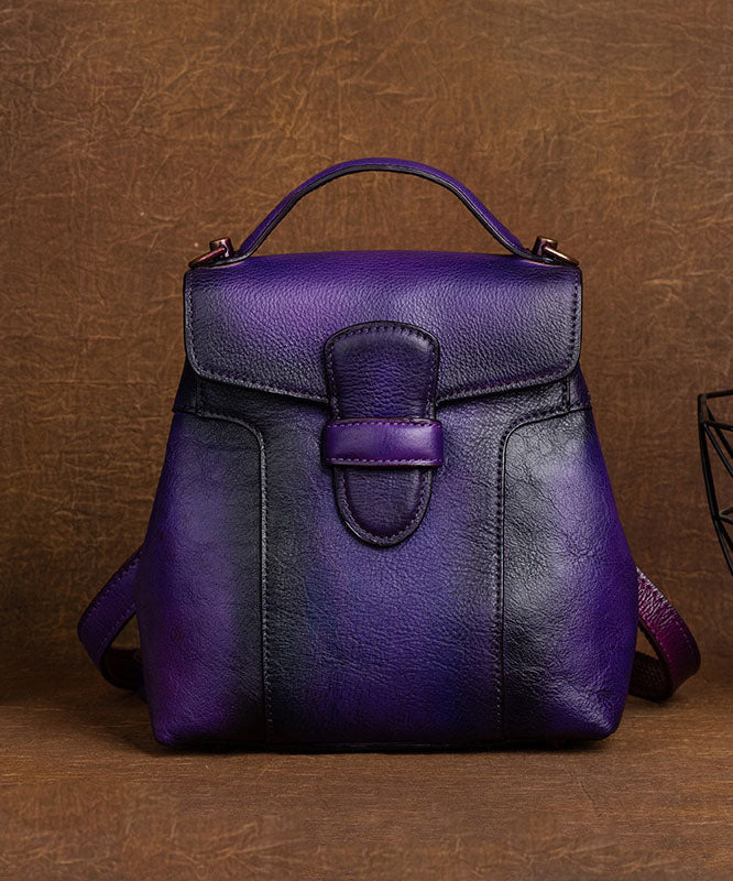 Sac à dos en cuir avec motifs orientaux 2