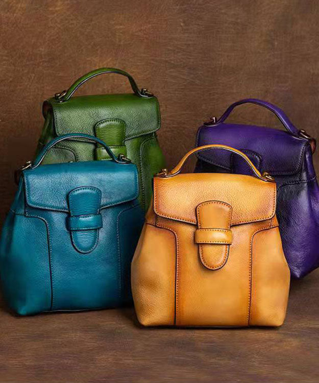 Sac à dos en cuir avec motifs orientaux 4