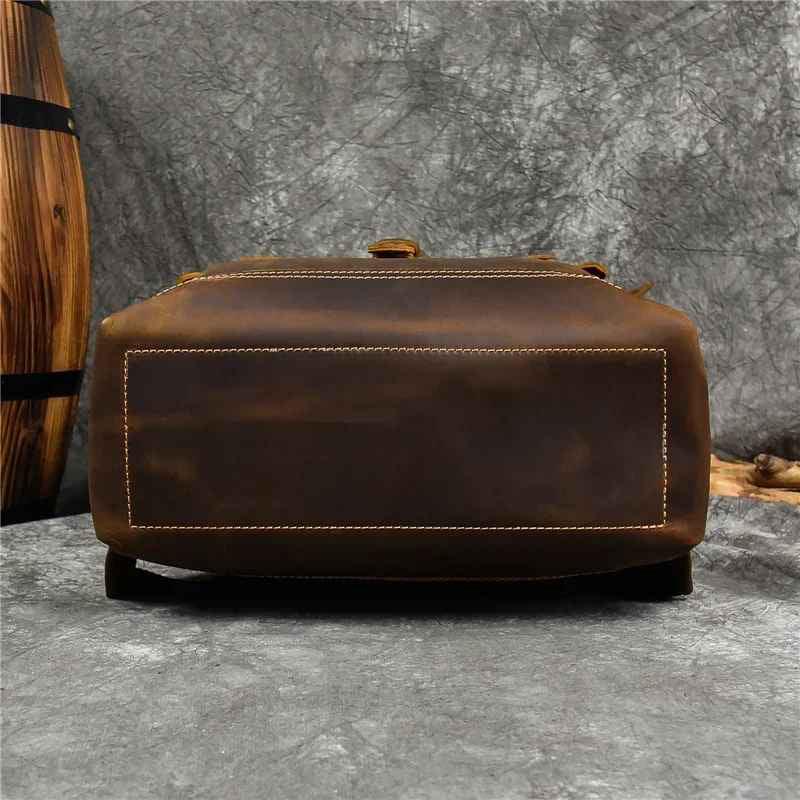 Sac à dos en cuir pour hommes au design fonctionnel 4