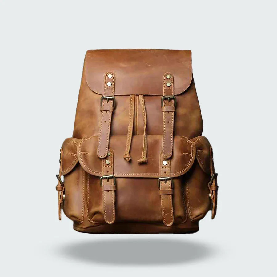 Sac à dos pour hommes en cuir vintage 1