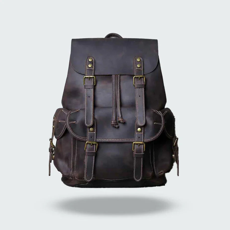 Sac à dos pour hommes en cuir vintage 2
