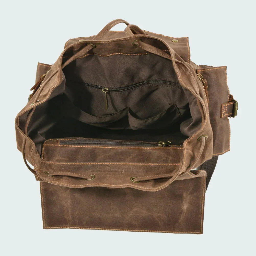 Sac à dos unisexe en toile avec cordon de serrage 8