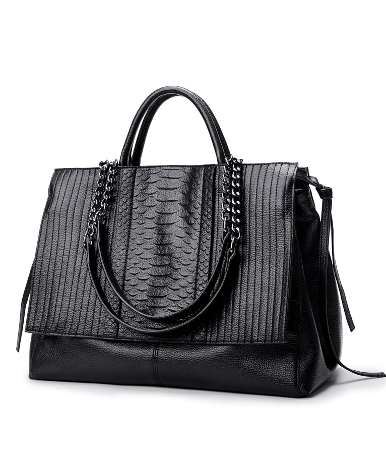 Sac à main femme Tendance Patchwork avec Chaîne Moderne 4