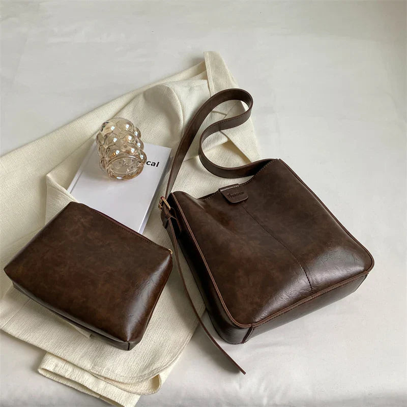 Sac Bandoulière Femme Vintage Chic Cuir 4