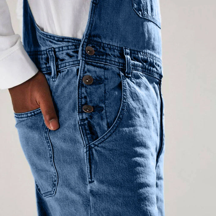 Salopette Homme Utilitaire Urbaine Moderne avec Poches Spacieuses 5