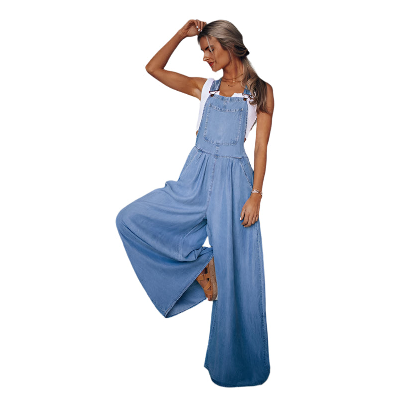 Salopette en Jean Femme Style Élégant