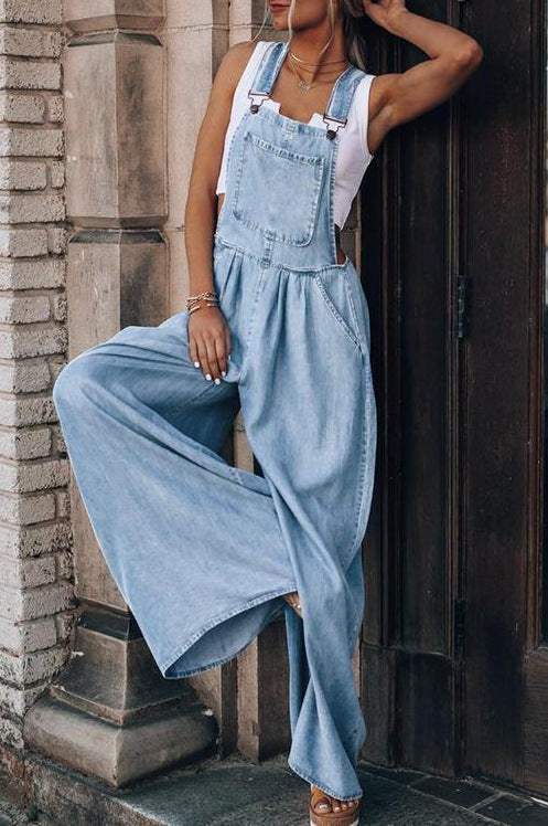 Salopette en Jean Femme Style Élégant