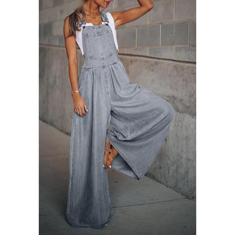 Salopette en Jean Femme Style Élégant