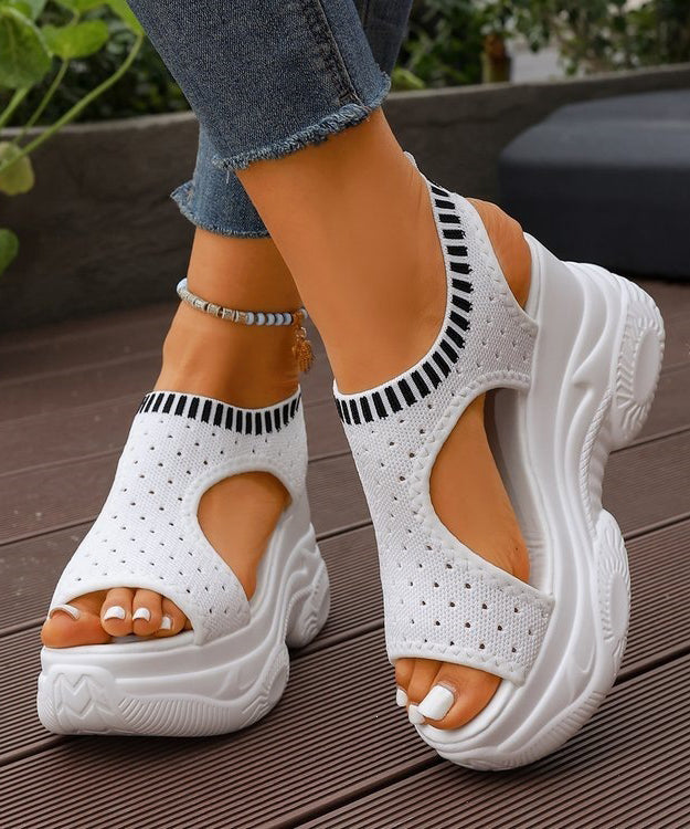 Sandales Compensées Femme Ouvertes 0