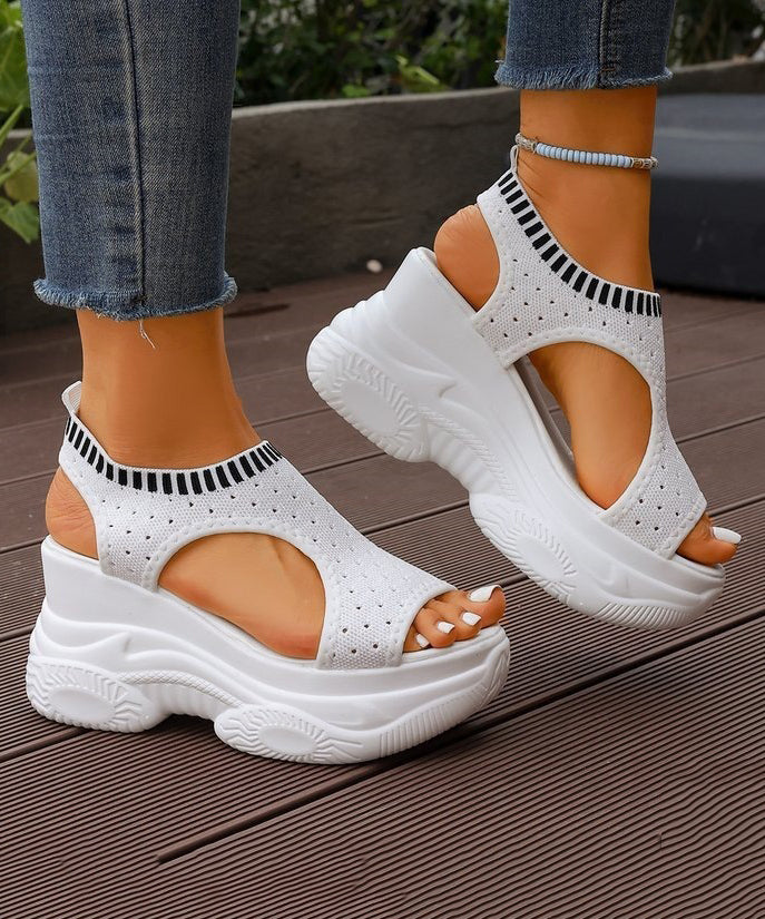 Sandales Compensées Femme Ouvertes 2