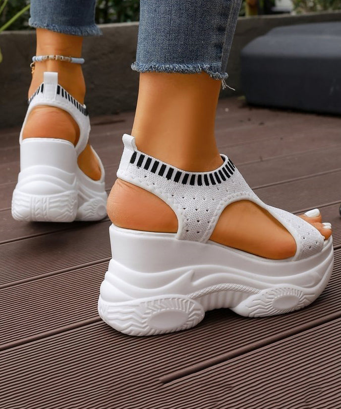 Sandales Compensées Femme Ouvertes 4