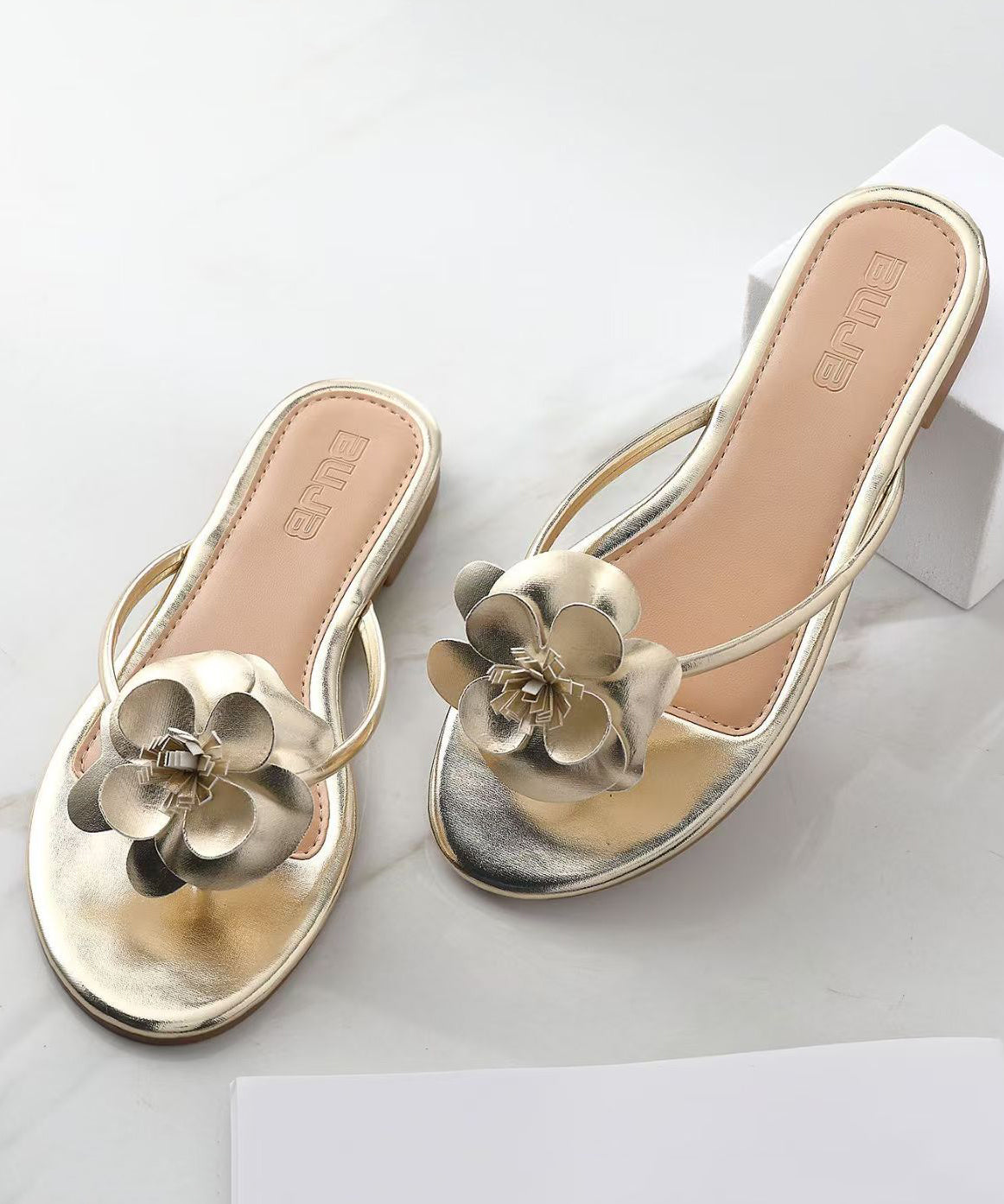Sandales Femme Confort Floral avec Semelle Rembourrée et Antidérapante 3