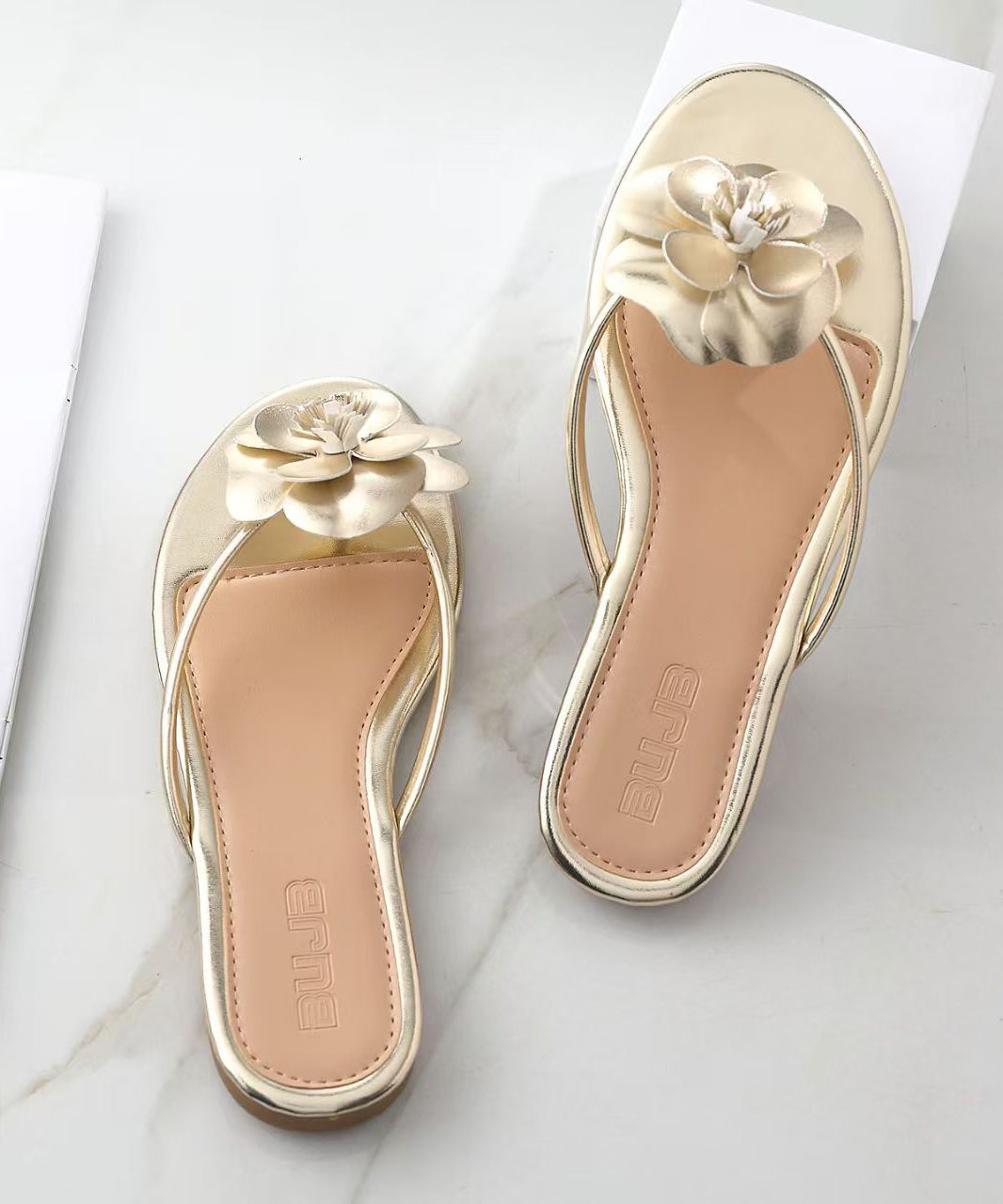 Sandales Femme Confort Floral avec Semelle Rembourrée et Antidérapante 4