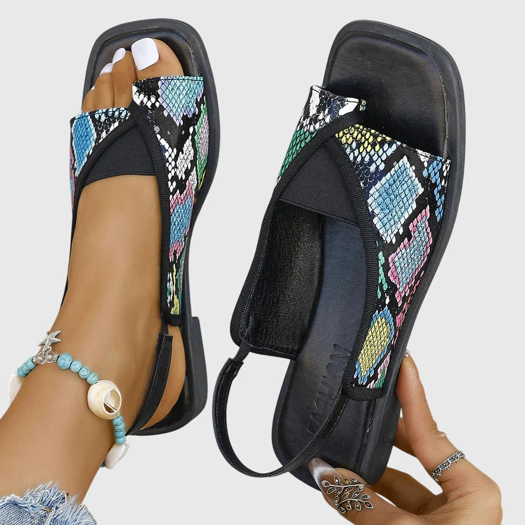 Sandales Femme Design Tête Carrée Décontracté 2
