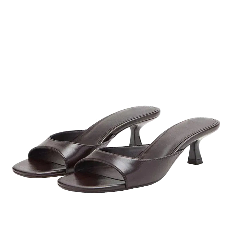 Sandales Femme Gladiateur à Talons Bas 0