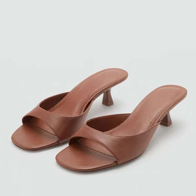 Sandales Femme Gladiateur à Talons Bas 1