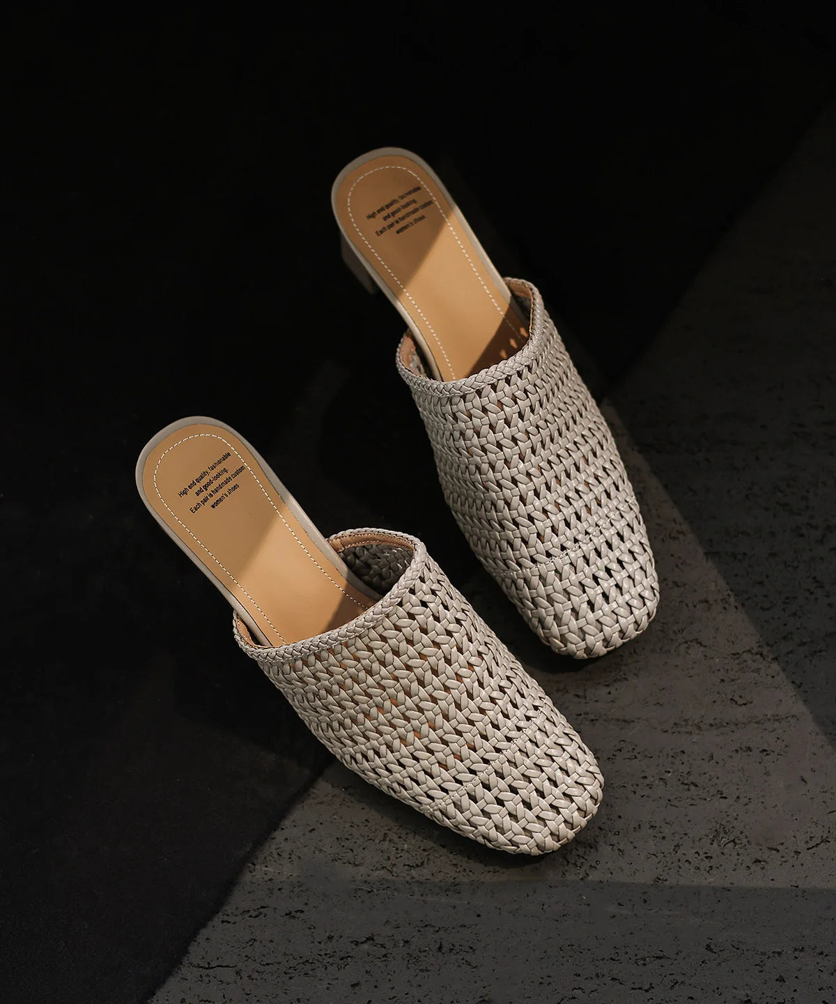 Sandales Femme Tissées à Talon Compensé Moderne 4