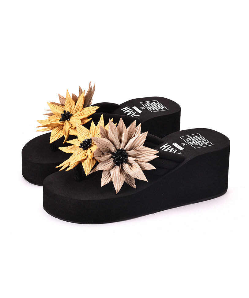 Sandales Femme à Épissure Florale 4