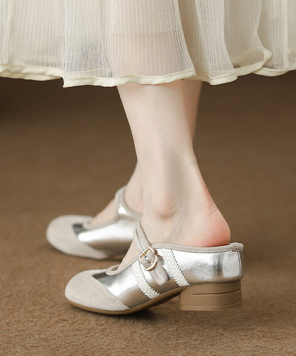 Sandales Femme à Glissière avec Boucle 4