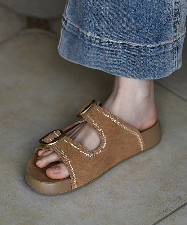 Sandales Femme à Glissière avec Bride à Boucle Style Boho 3